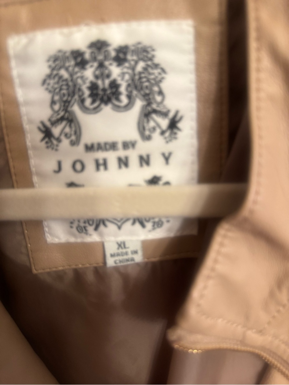 Classic Tan Leather Jacket - Women - Picture 2 of 3